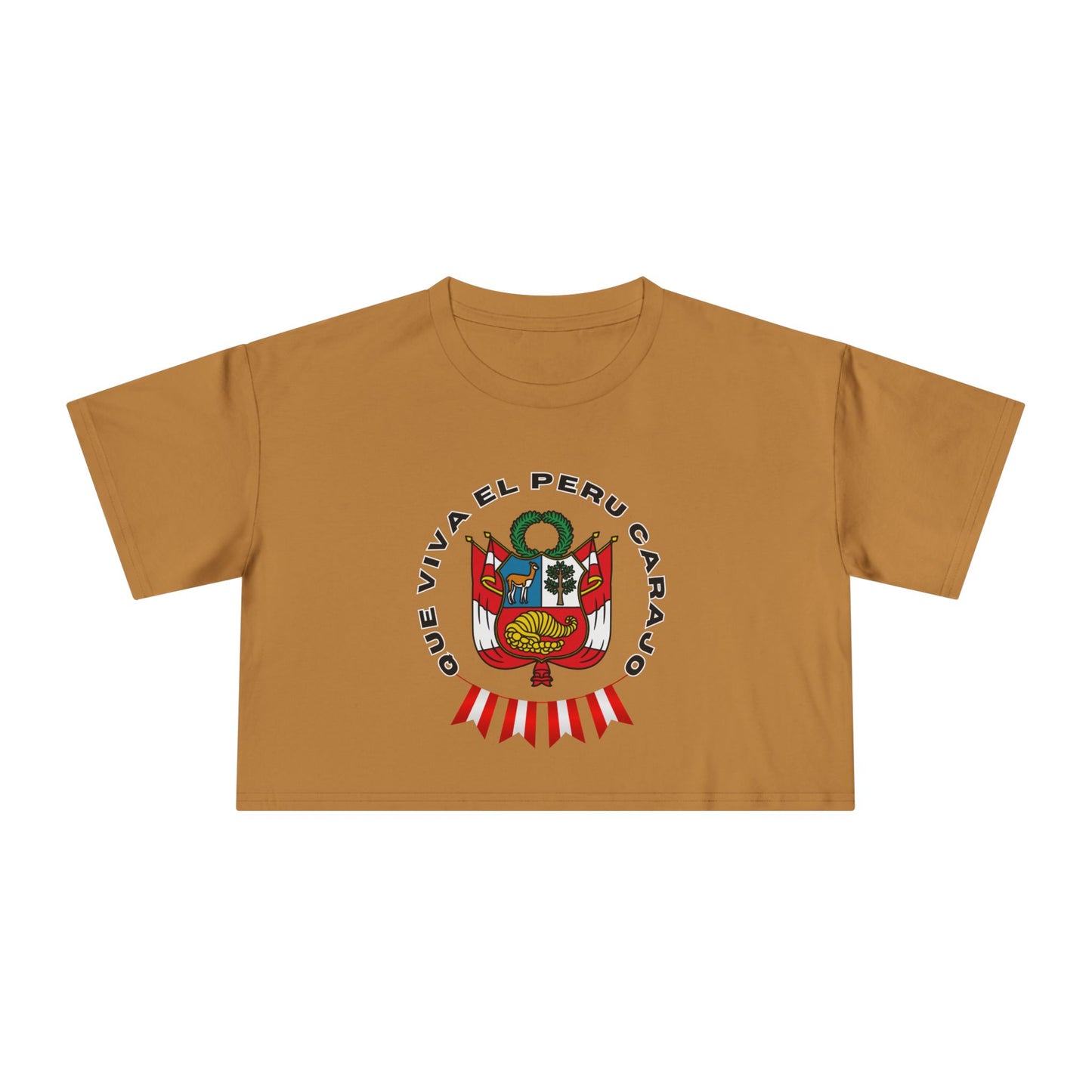 Best Que Viva El Peru Carajo Crop Top | Peruvian Gift USA