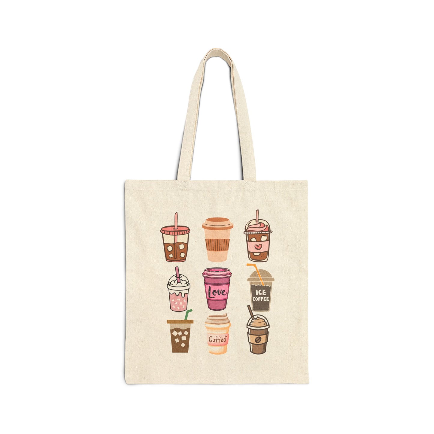 Best coffee Cotton Canvas Tote Bag "Coffee Mugs for Coffee Lovers"