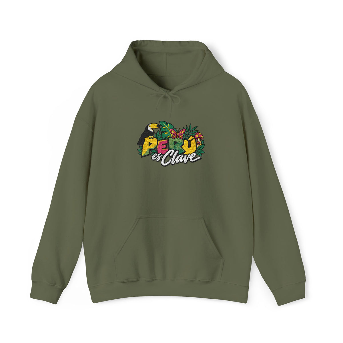 Best Perú es Clave Embroidered Hoodie - Amazon Toucan Gift