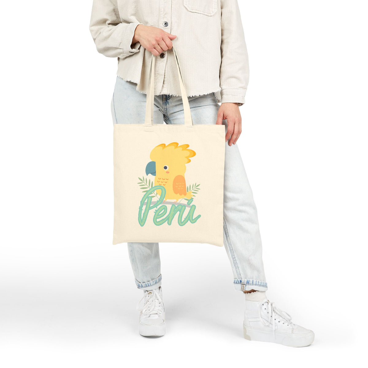Best Peruvian Canvas Tote Bag "Gallito de las Rocas"