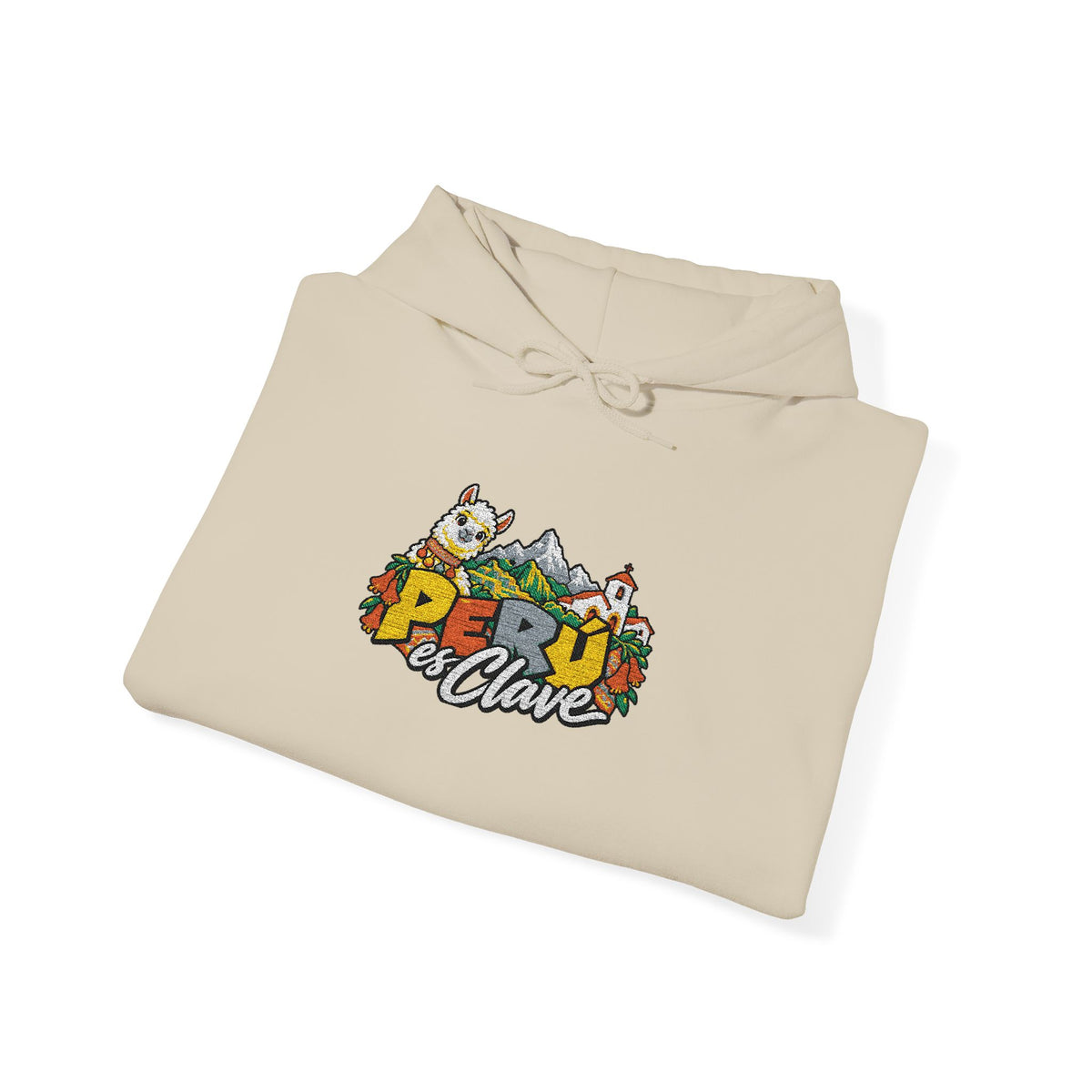 Best Perú es Clave Embroidered Hoodie - Alpaca & Andes Gift