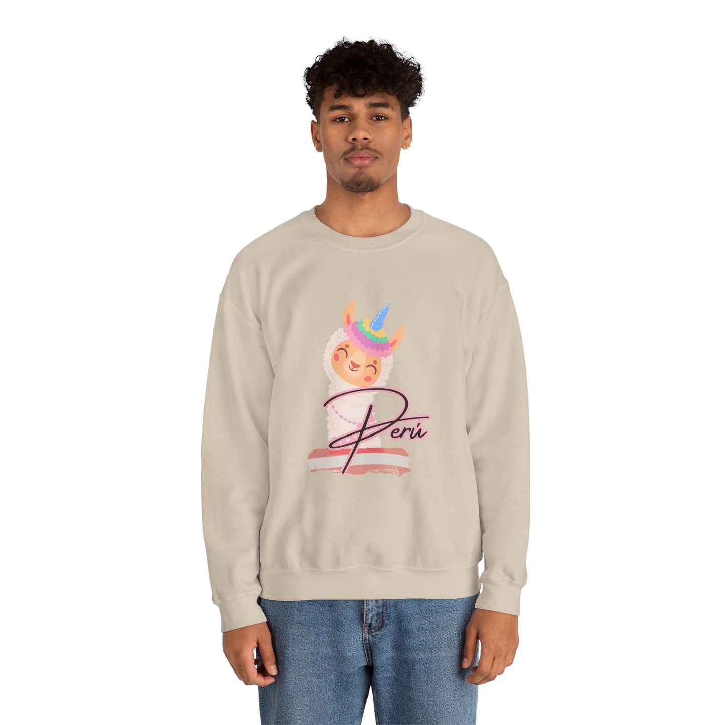 Best Unisex Sweatshirt Peruvian Inspired "Llama Unicorn"