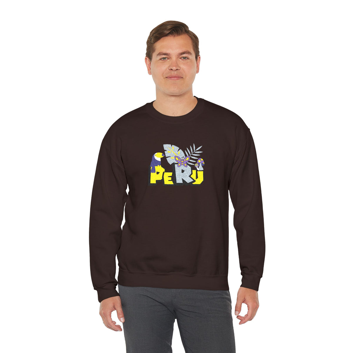 Best Peru Jungle Embroidered Sweatshirt USA