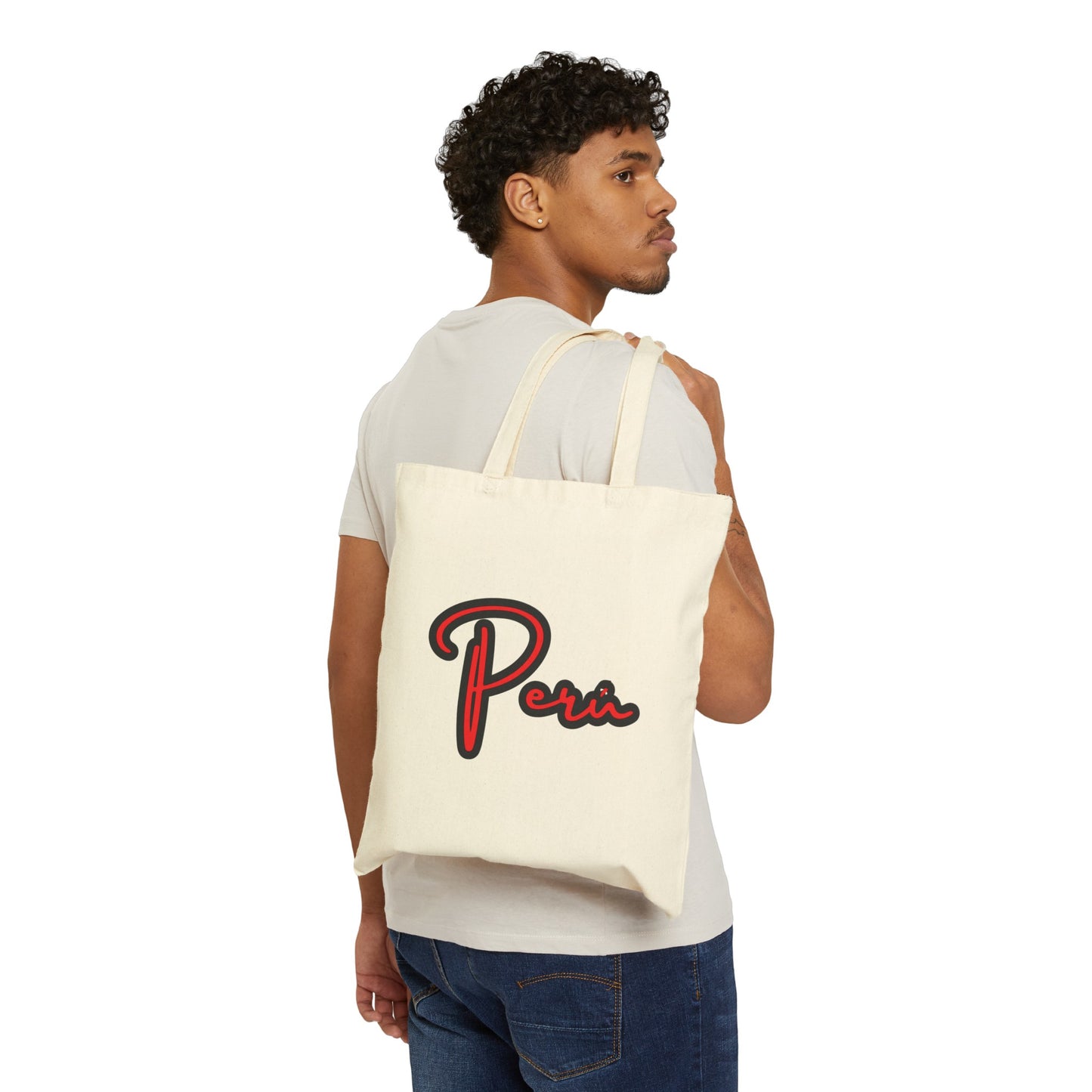 Peruvian Cotton Canvas Tote Bag "Peru"