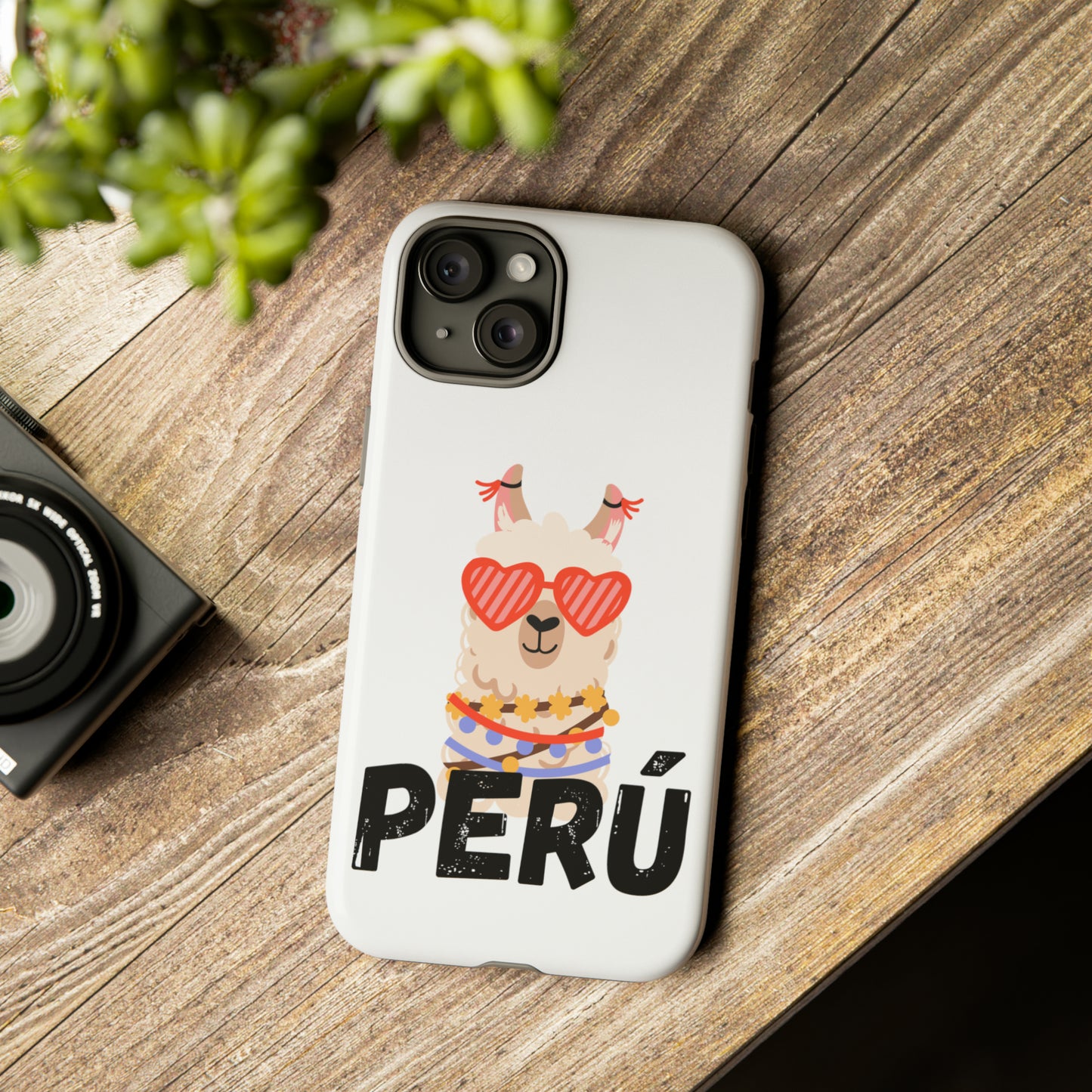 Tough iPhone  Cases "Peruvian Llama"