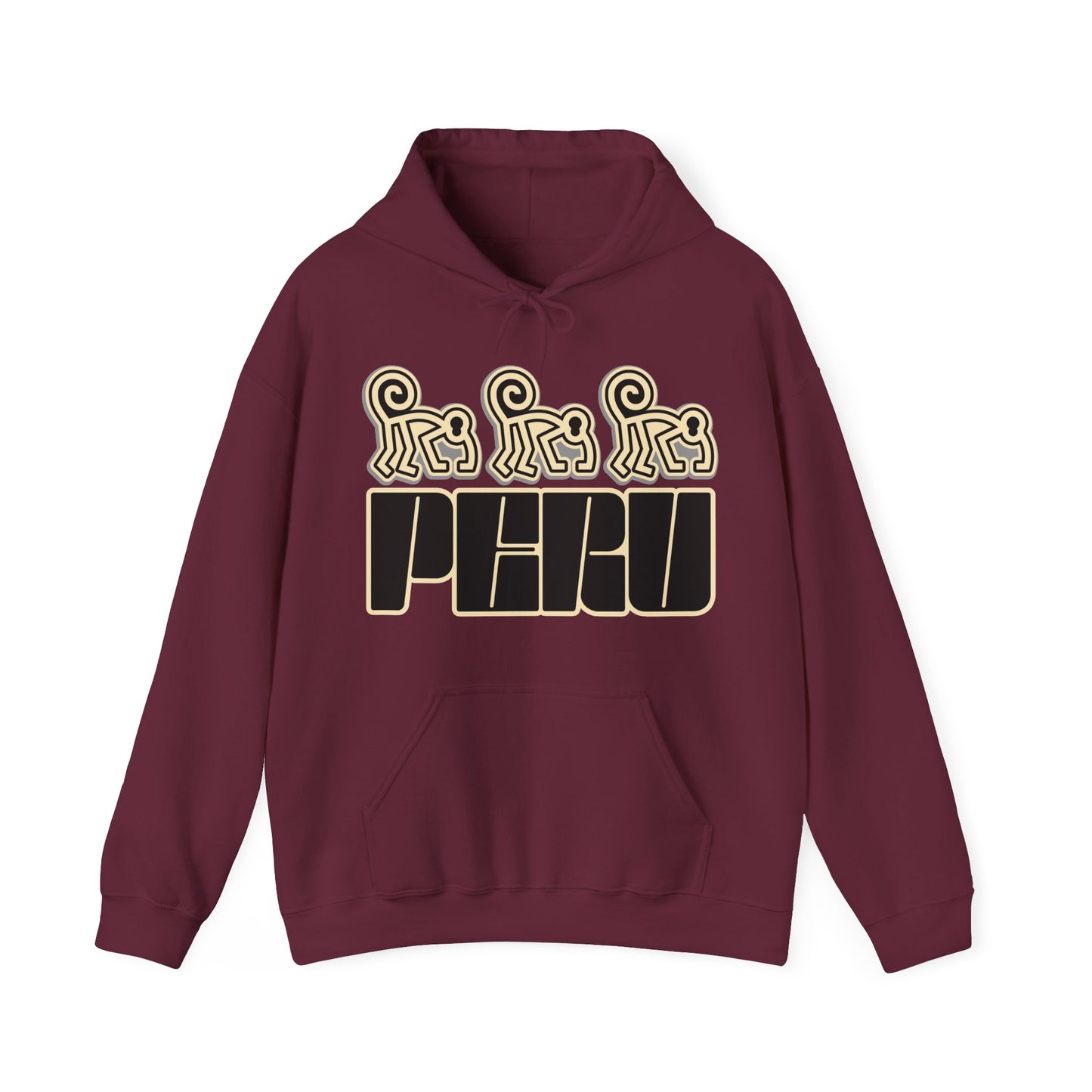Best Peru Nazca Monkey Hoodie - Peruvian Pullover