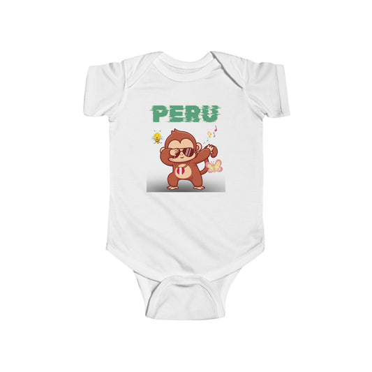 Best Unisex Peruvian Infant Fine Jersey Bodysuit "Peruvian Jungle Party"