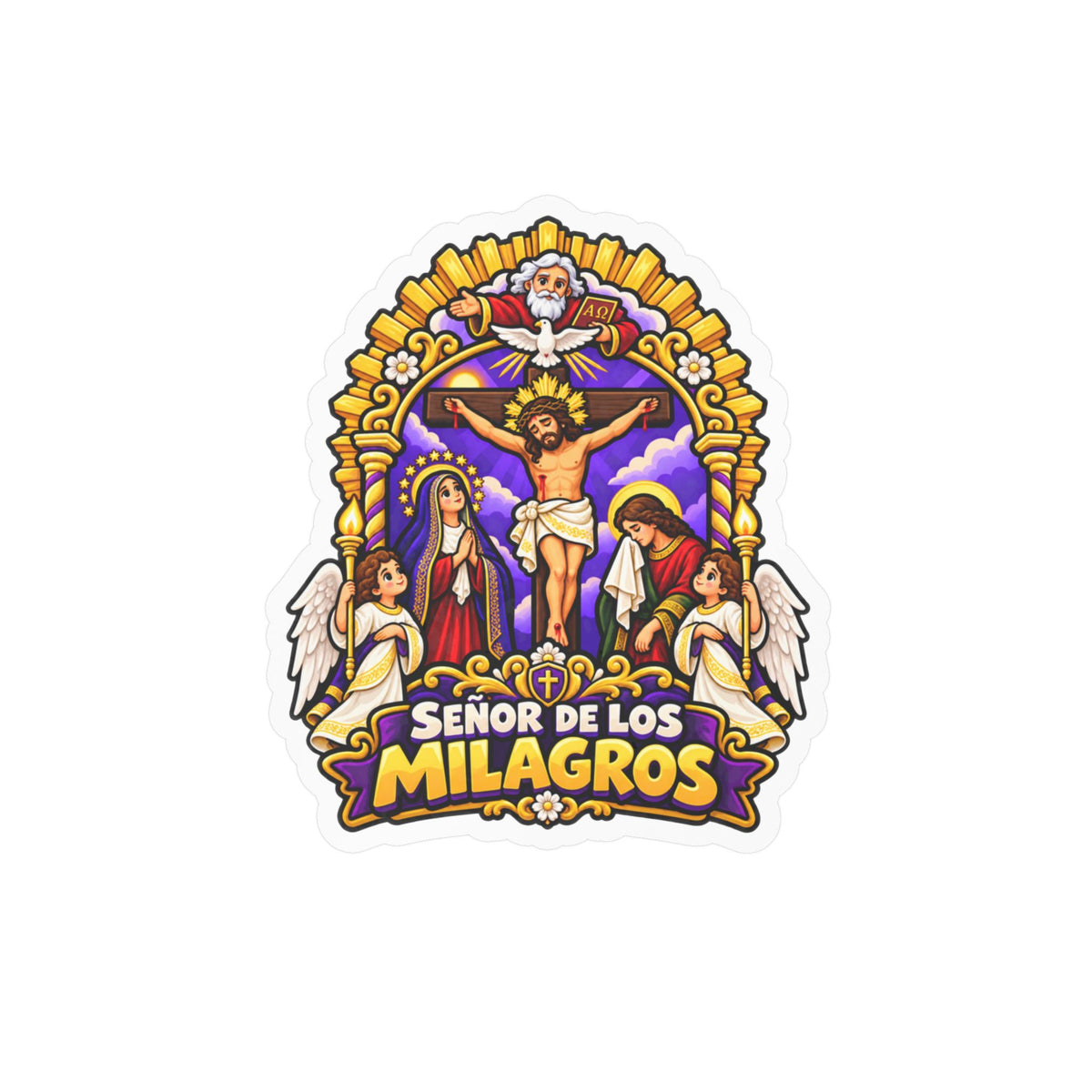 Best Señor de los Milagros Sticker - Mes Morado Decal Gift