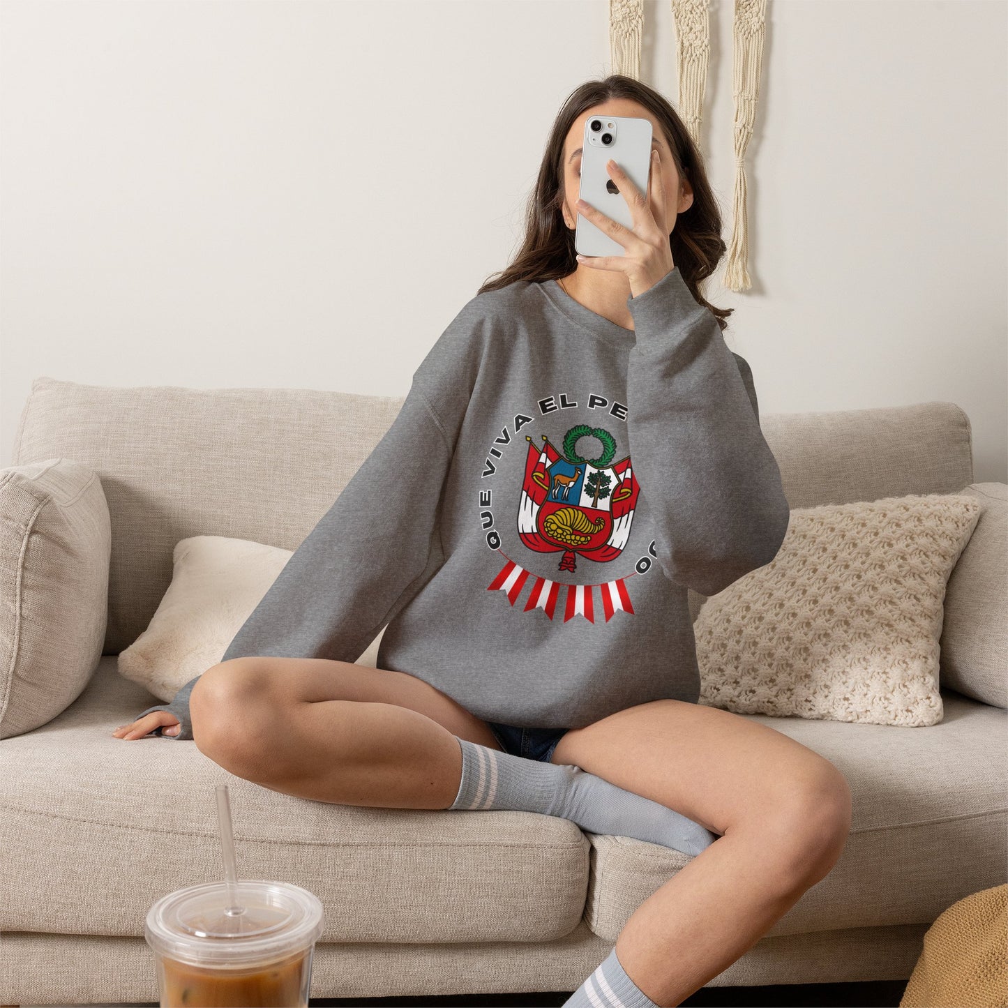 Best Peruvian Unisex Sweatshirt "PERU Escarapela"