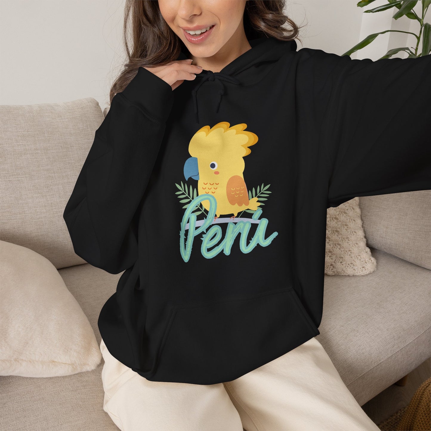 Best Peruvian Unisex Hoodie "Peru Cockatoo"