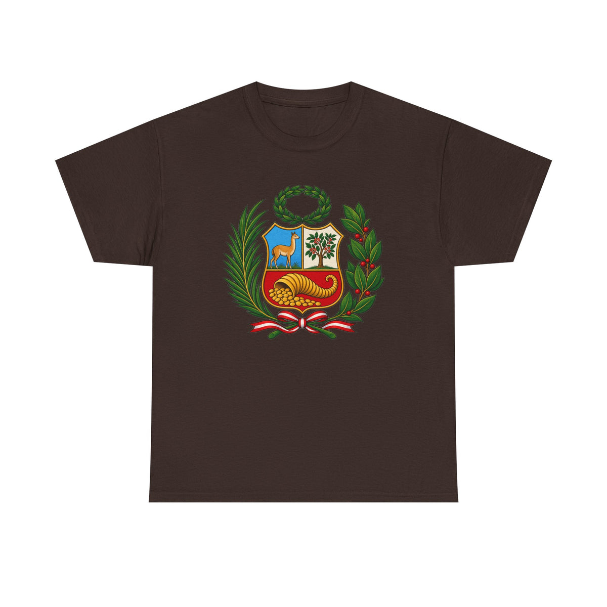 Best Peru Coat of Arms T-Shirt - Escudo Nacional Tee Gift