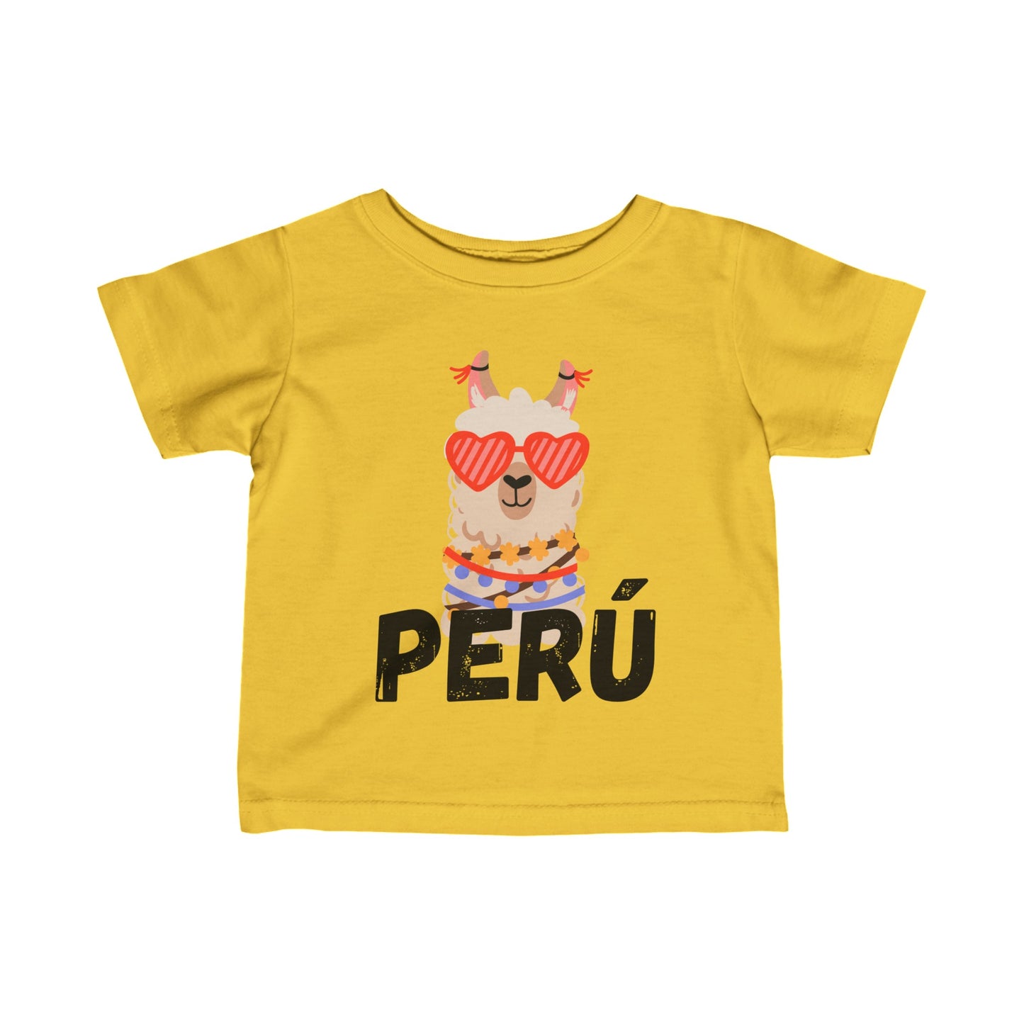 Best Peruvian Infant Fine Jersey Tee "Peru Lama Heart"