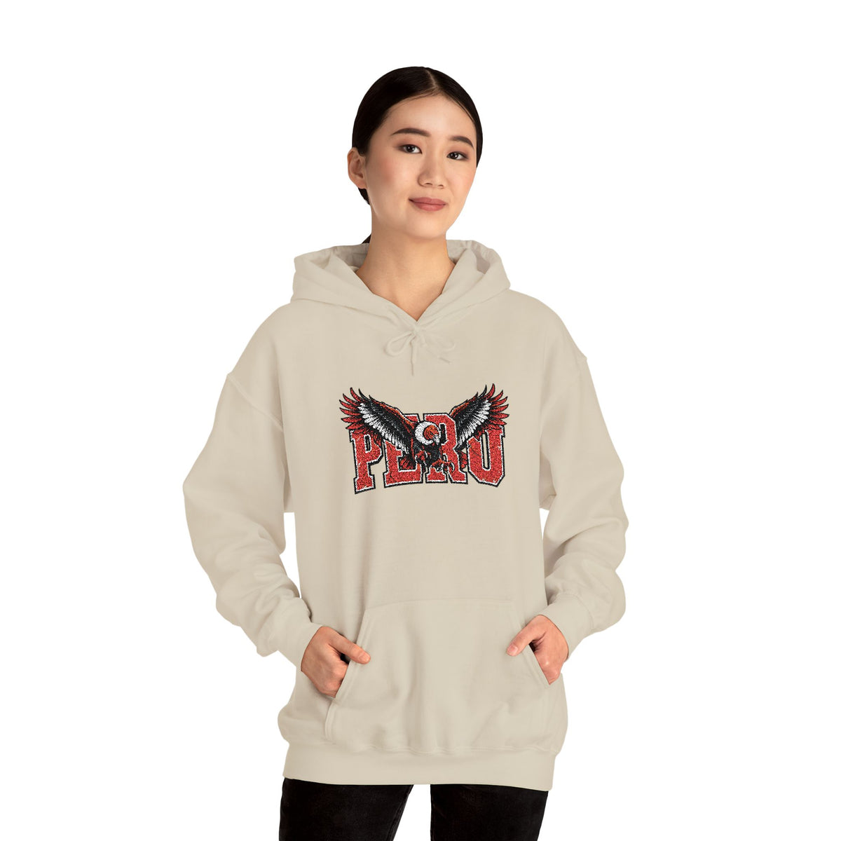 Best Peru Condor Embroidered Hoodie USA