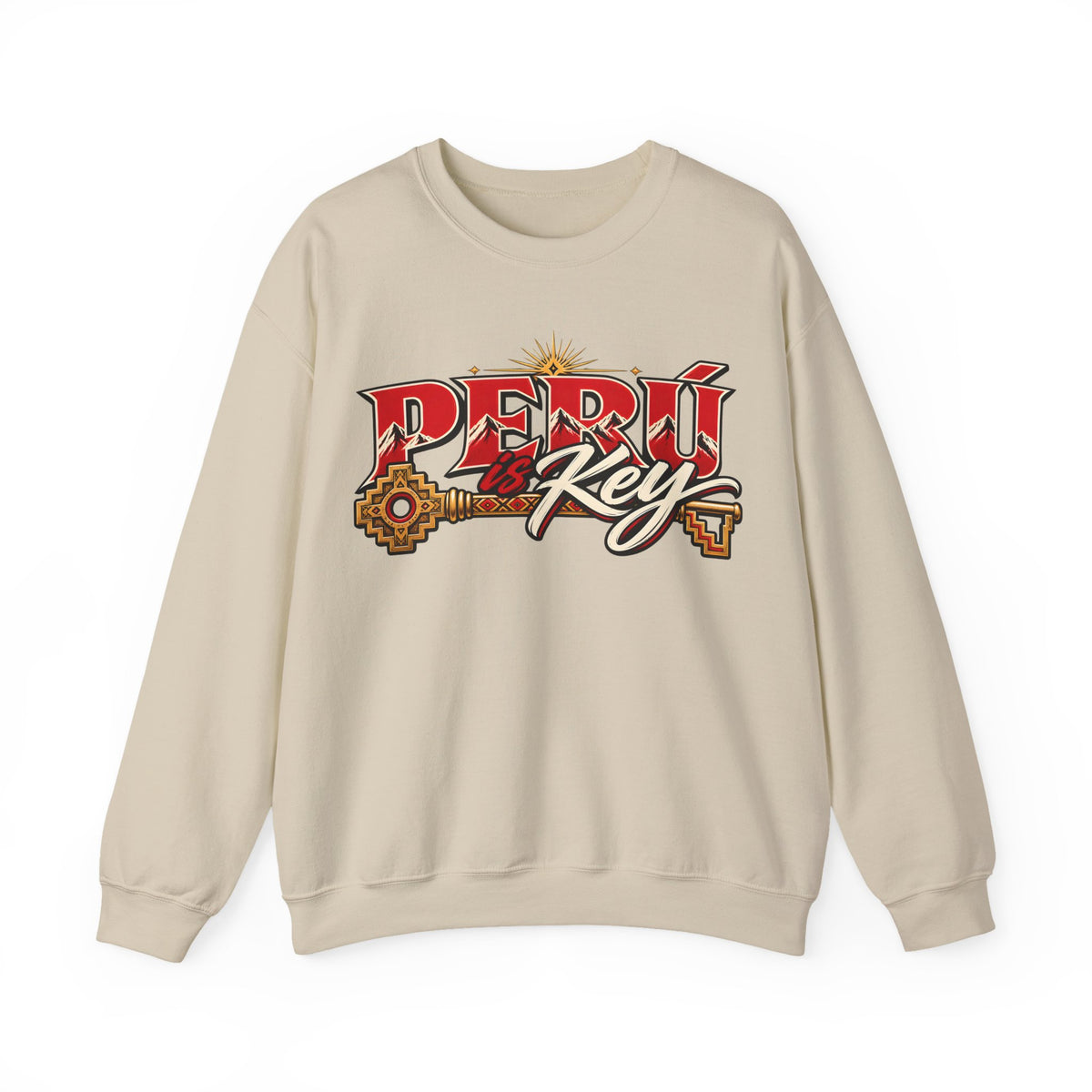Best Peru is Key Sweatshirt - Golden Sun Andes Crewneck