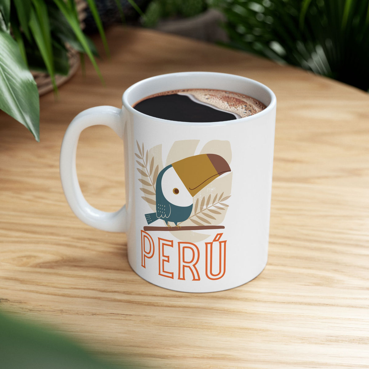 Best Peruvian Ceramic Coffee Mug "Peruvian Jungle"