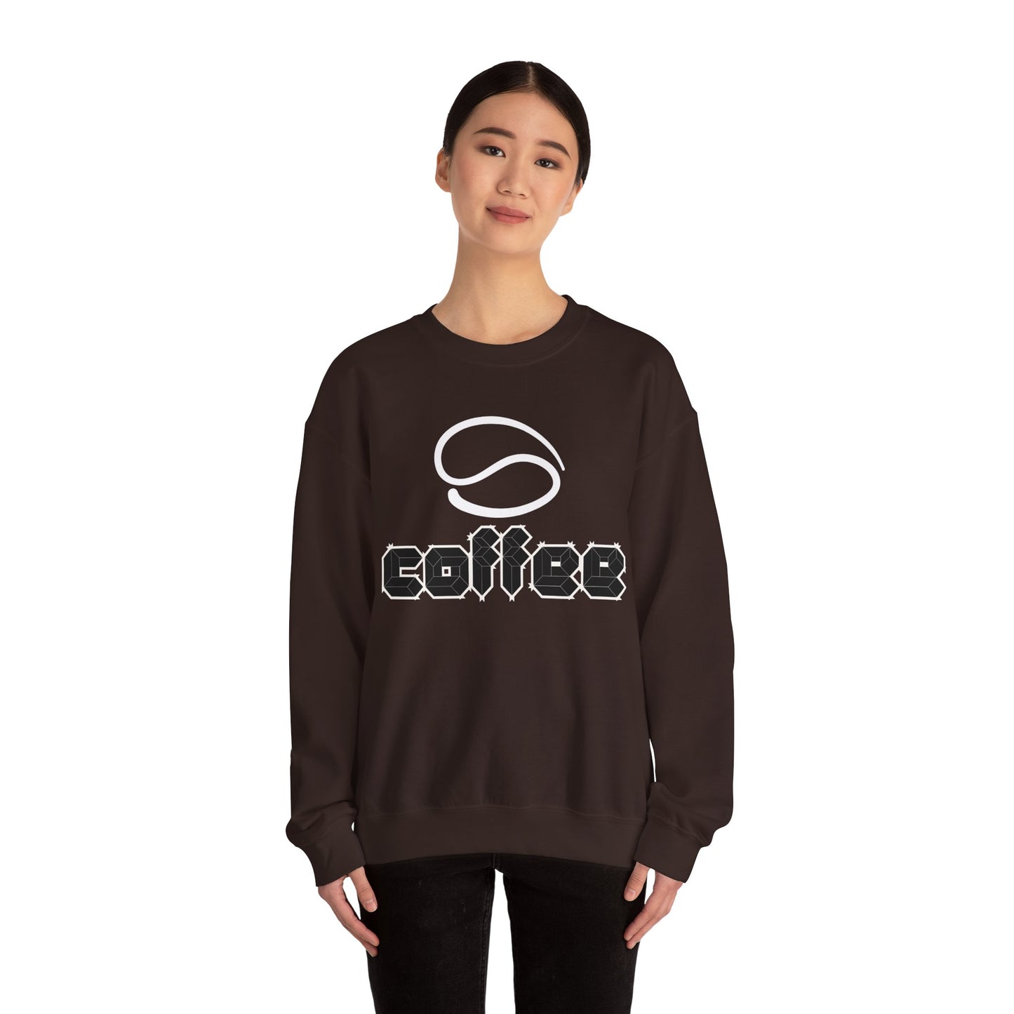 🔴☕ Bold Coffee Sweatshirt USA | Eco-Friendly Unisex Coffee Sweater