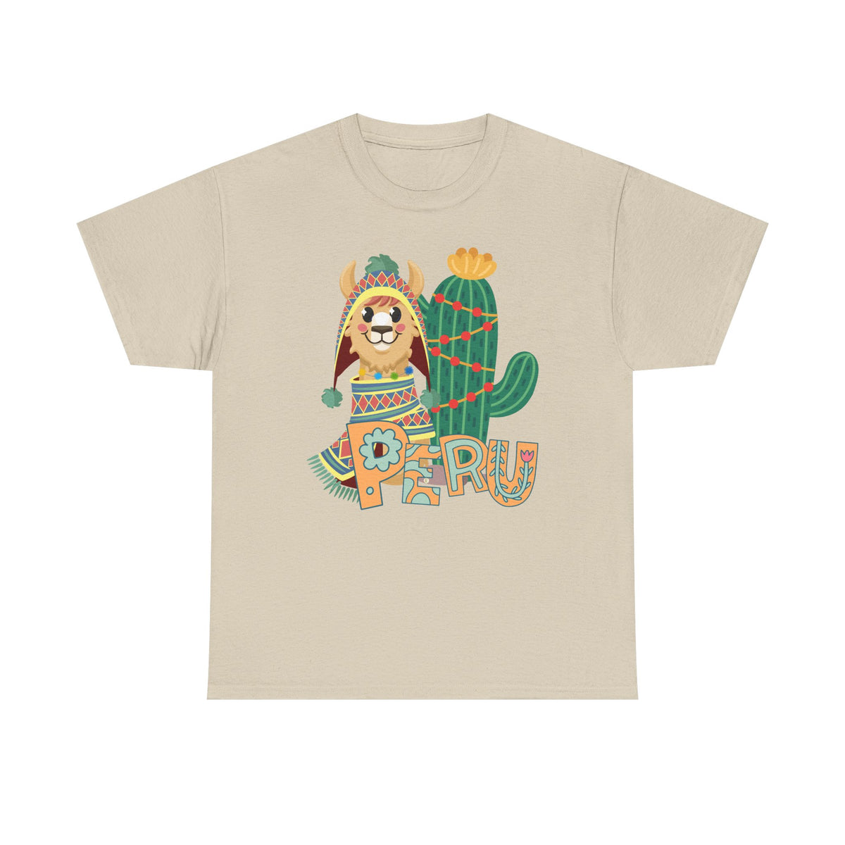 Best Peru Chullo Llama T-Shirt USA — Peruvian Pride Tee