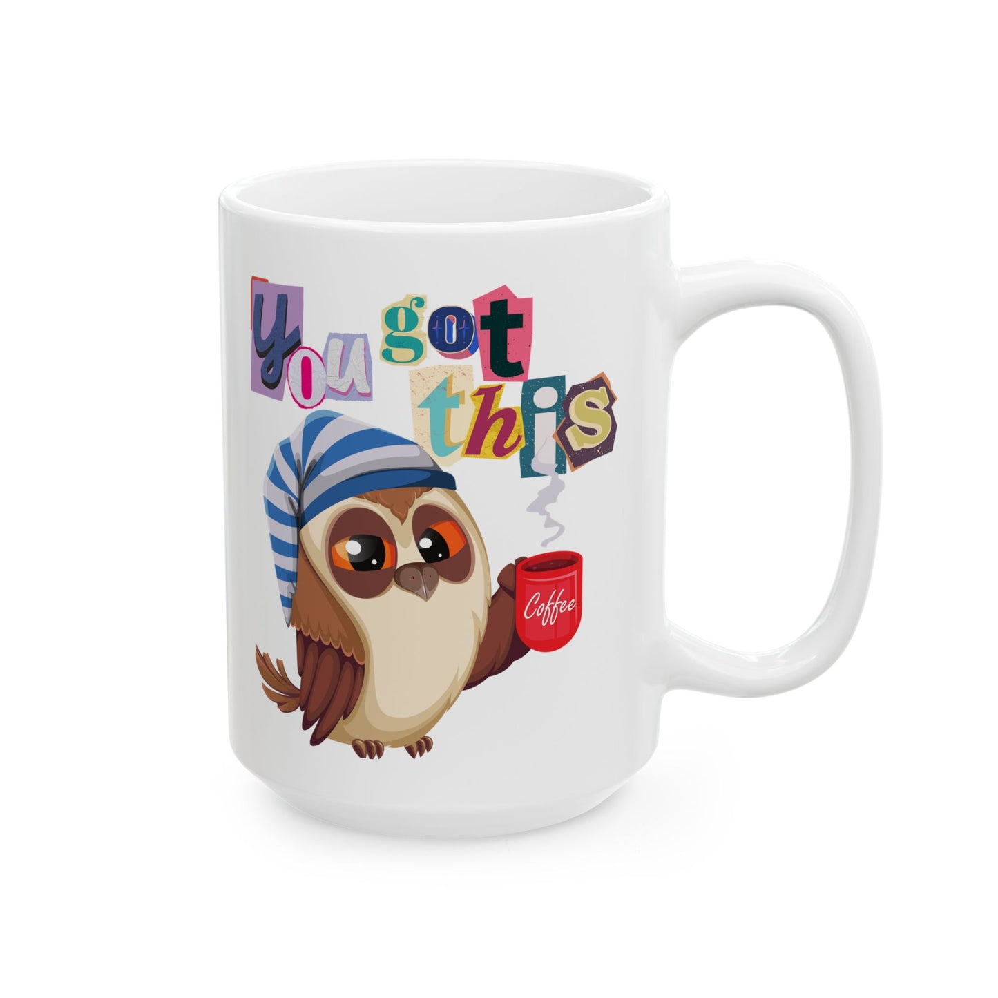 Best White Coffee Mug with Sleepy Owl's Coffee Quest: Daybreak Dreamer