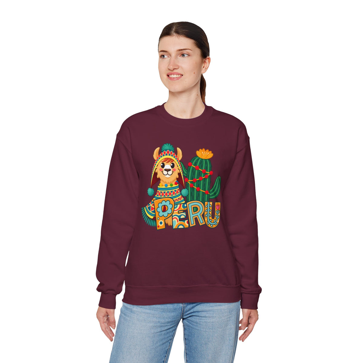 Best Peru Llama Sweatshirt - Cozy Peruvian Crewneck Gift