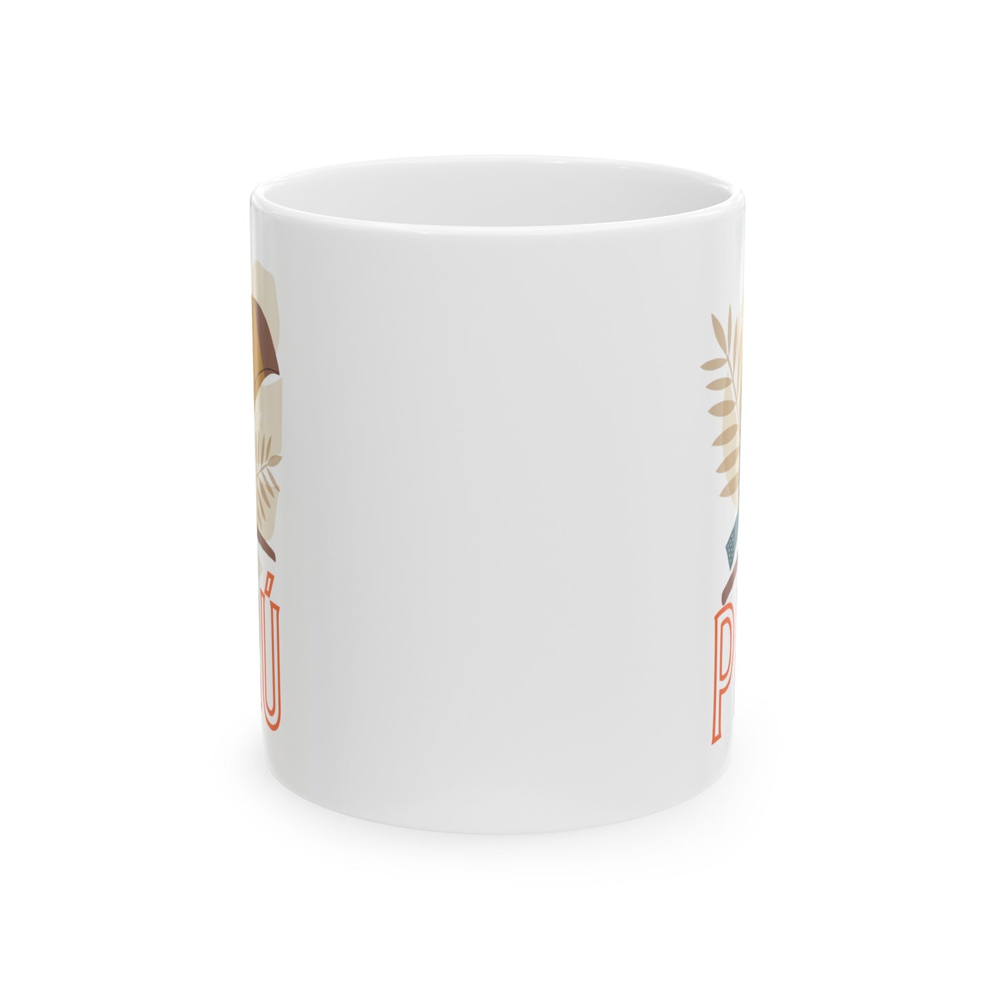 Best Peruvian Ceramic Coffee Mug, (11oz, 15oz) "Peruvian Jungle"