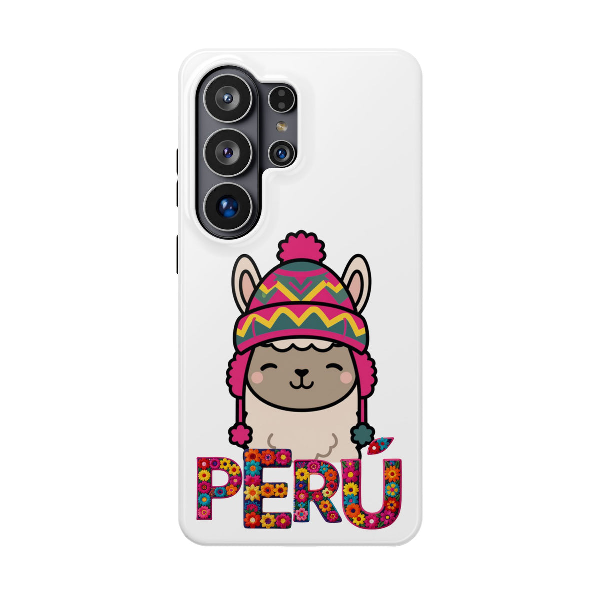 Best Peru Phone Case – Cute Llama with Chullo | Peruvian Gift