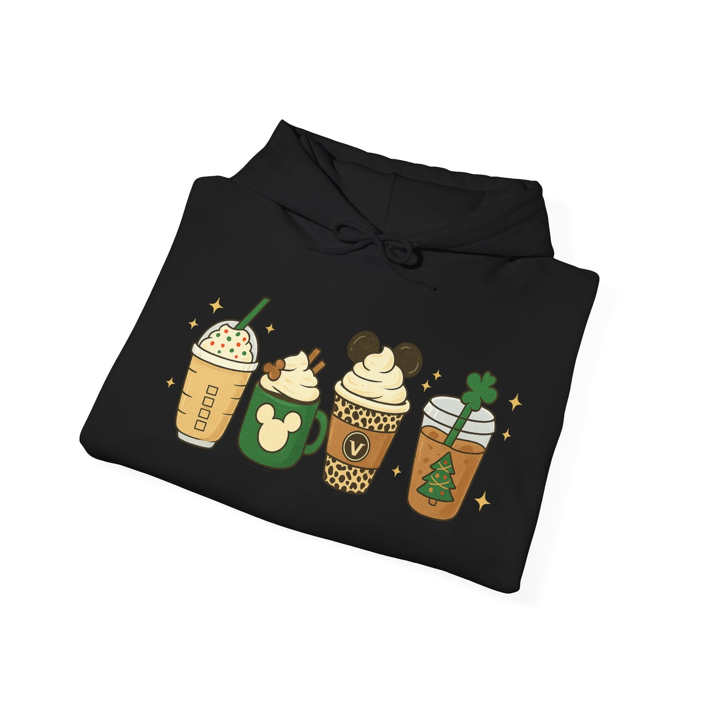Seasonal Coffee Cups Hoodie USA ☕✨ – Unisex Coffee Hoodie for Every Occasion