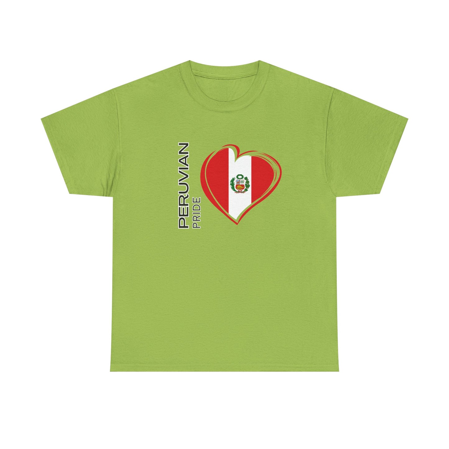 Best Peruvian Pride T-Shirt USA Unisex Flag Heart Tee