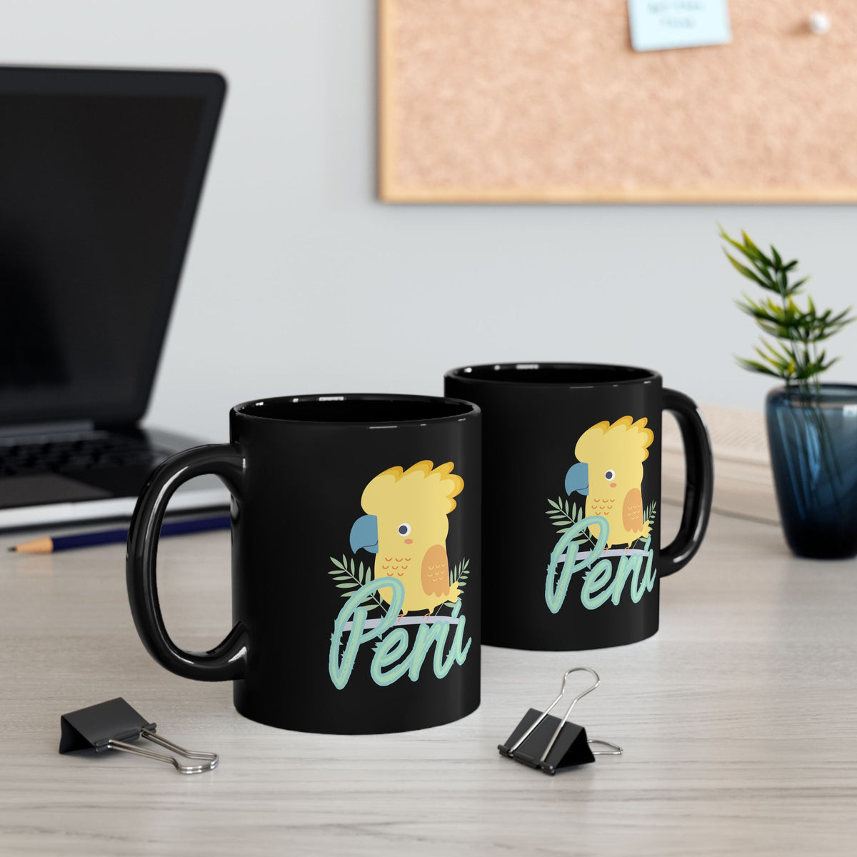 Best Peruvian Black Coffee Mug "Gallito de las Rocas"