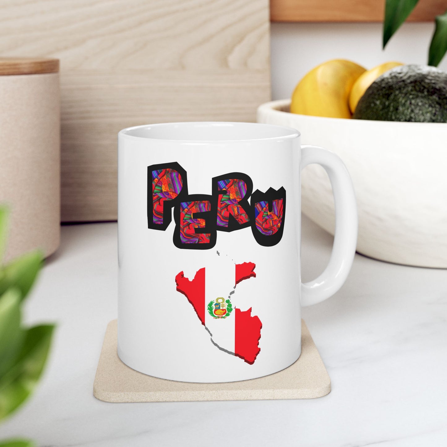 Best Peru Flag Map Coffee Mug - Peruvian Pride Gift