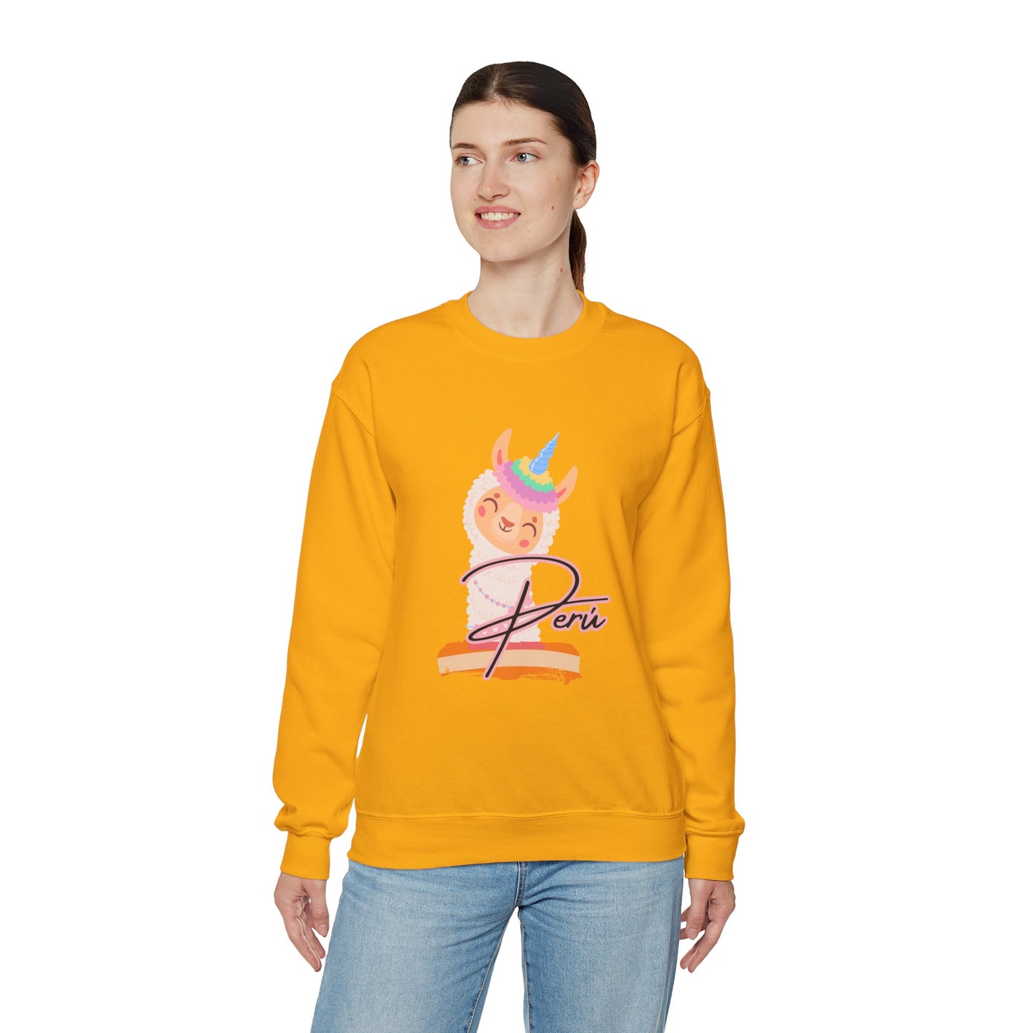 Best Unisex Sweatshirt Peruvian Inspired "Llama Unicorn"