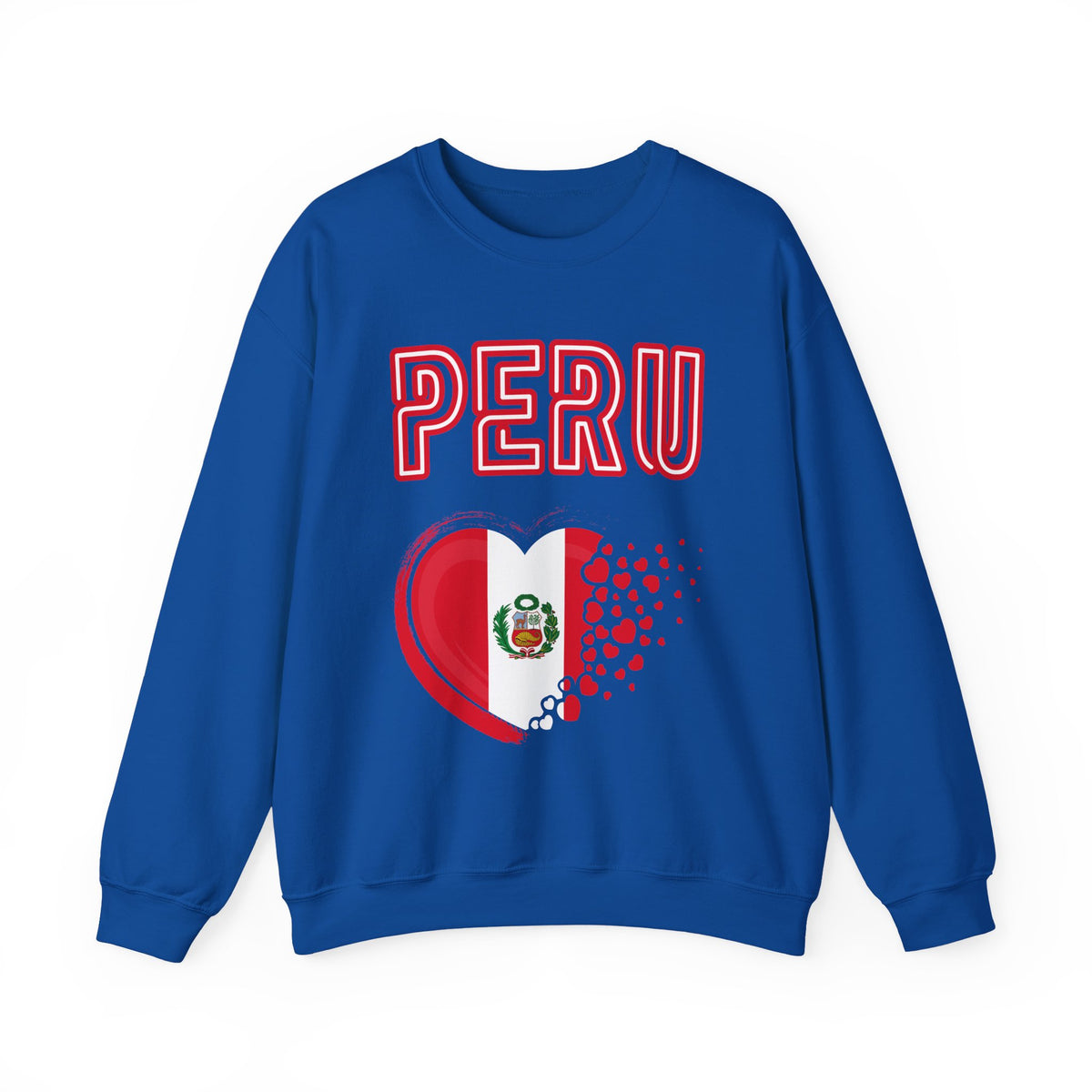 Best Peru Heart Flag Sweatshirt - Crewneck