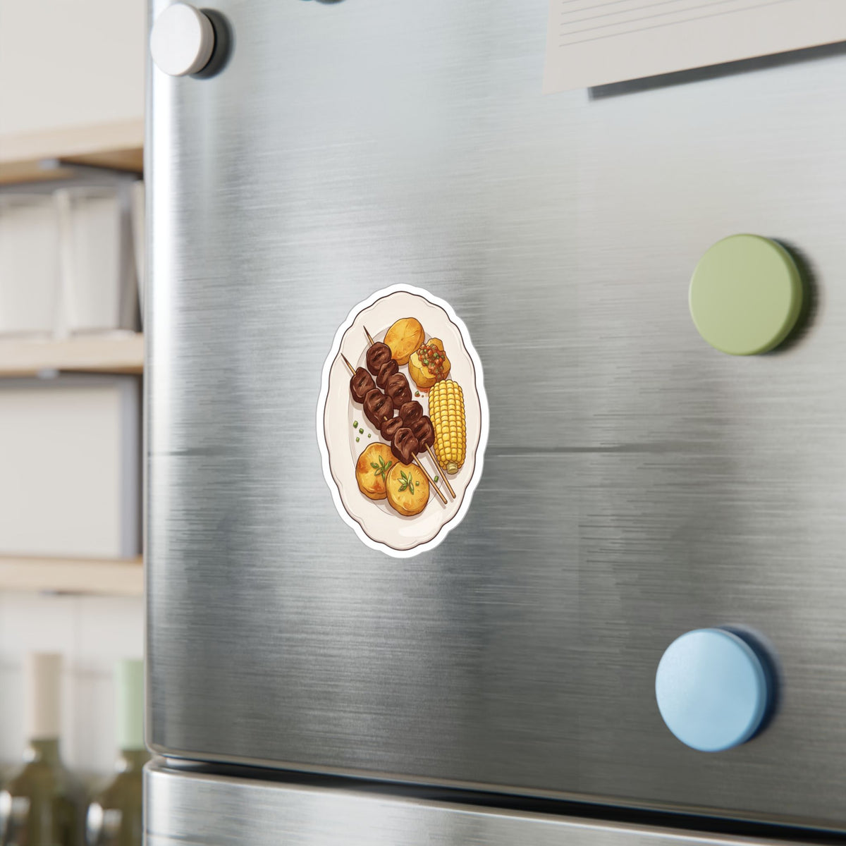 Best Anticuchos Sticker - Peruvian Food Vinyl Decal Gift
