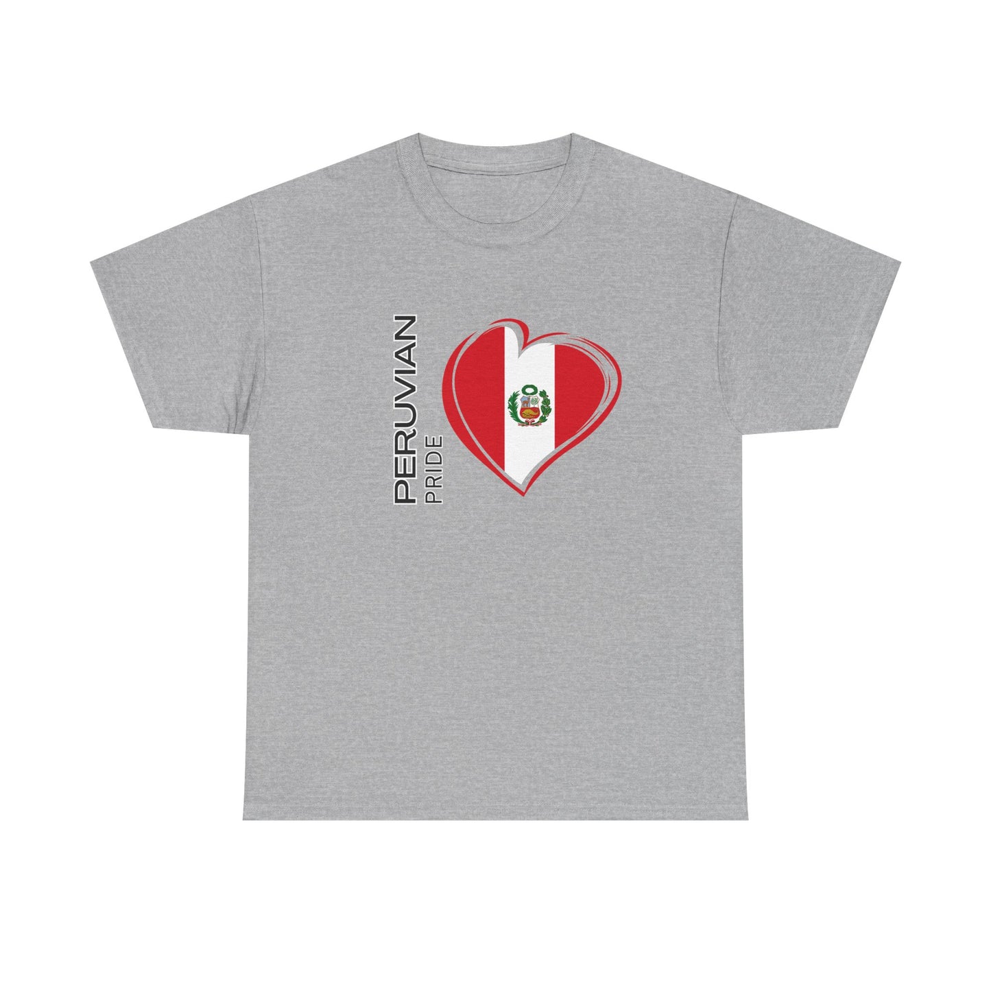 Best Peruvian Pride T-Shirt USA Unisex Flag Heart Tee