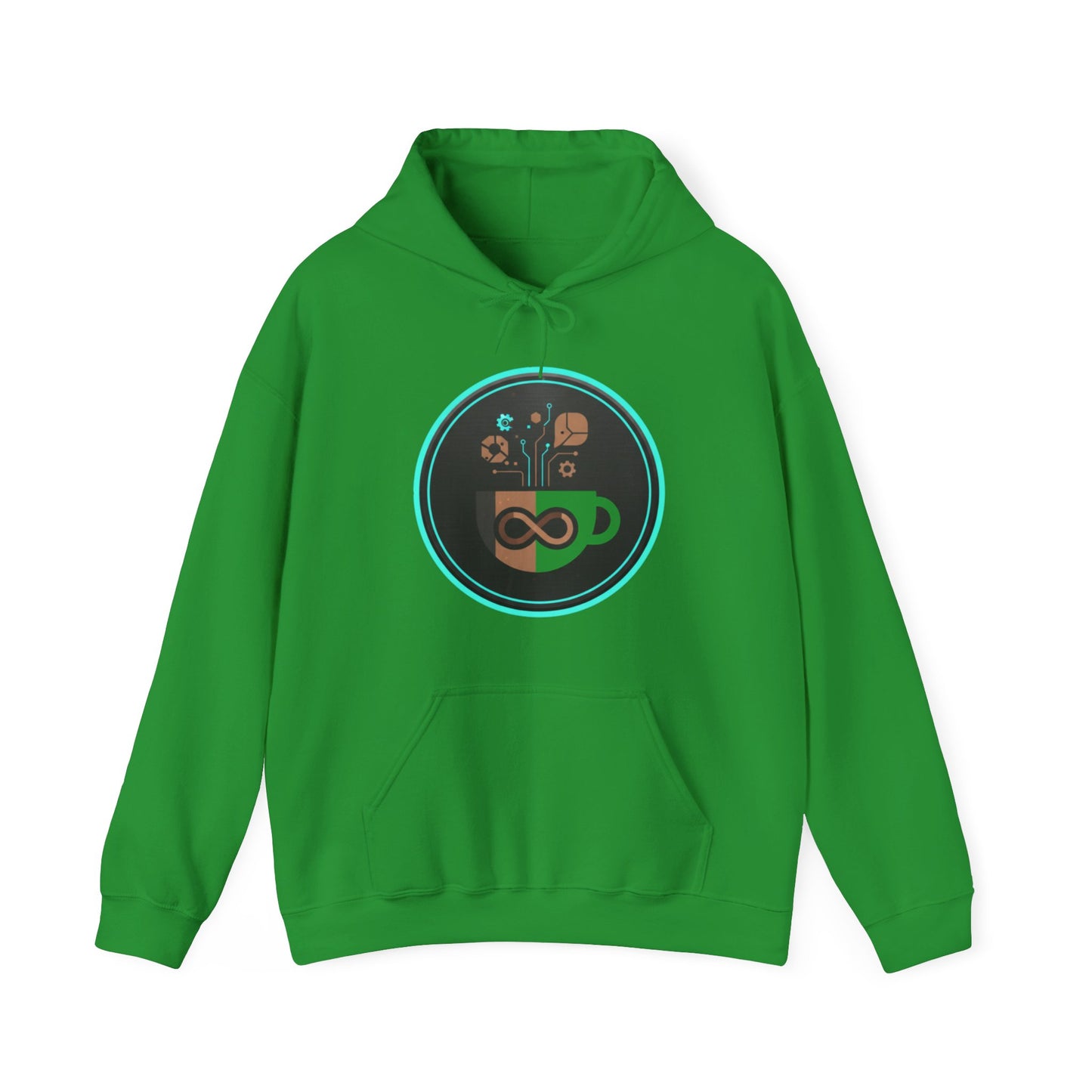 ♾️☕ Infinity Coffee Tech Hoodie USA | Modern Coffee Lovers Hoodie