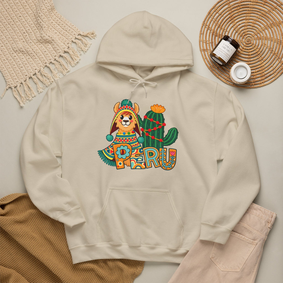 Best Peru Llama Hoodie - Cozy Peruvian Gift for Him & Her