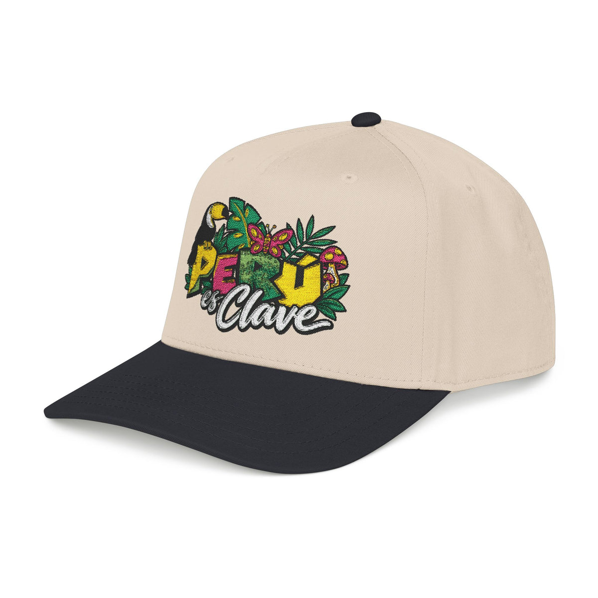 Best Perú es Clave Hat - Embroidered Amazon Toucan Cap