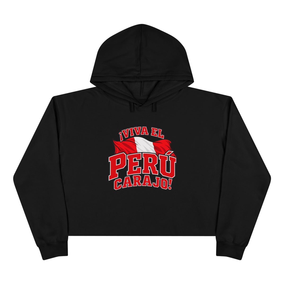 Best Viva el Perú Carajo Crop Hoodie - Peru Flag Gift