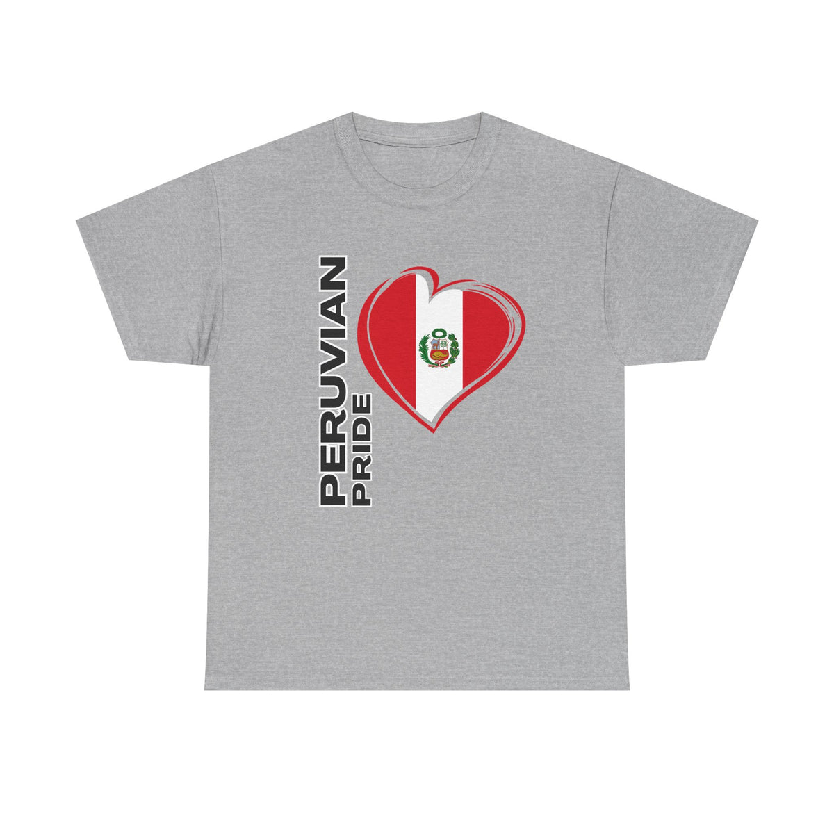 Best Peruvian Pride T-Shirt USA Unisex Flag Heart Tee