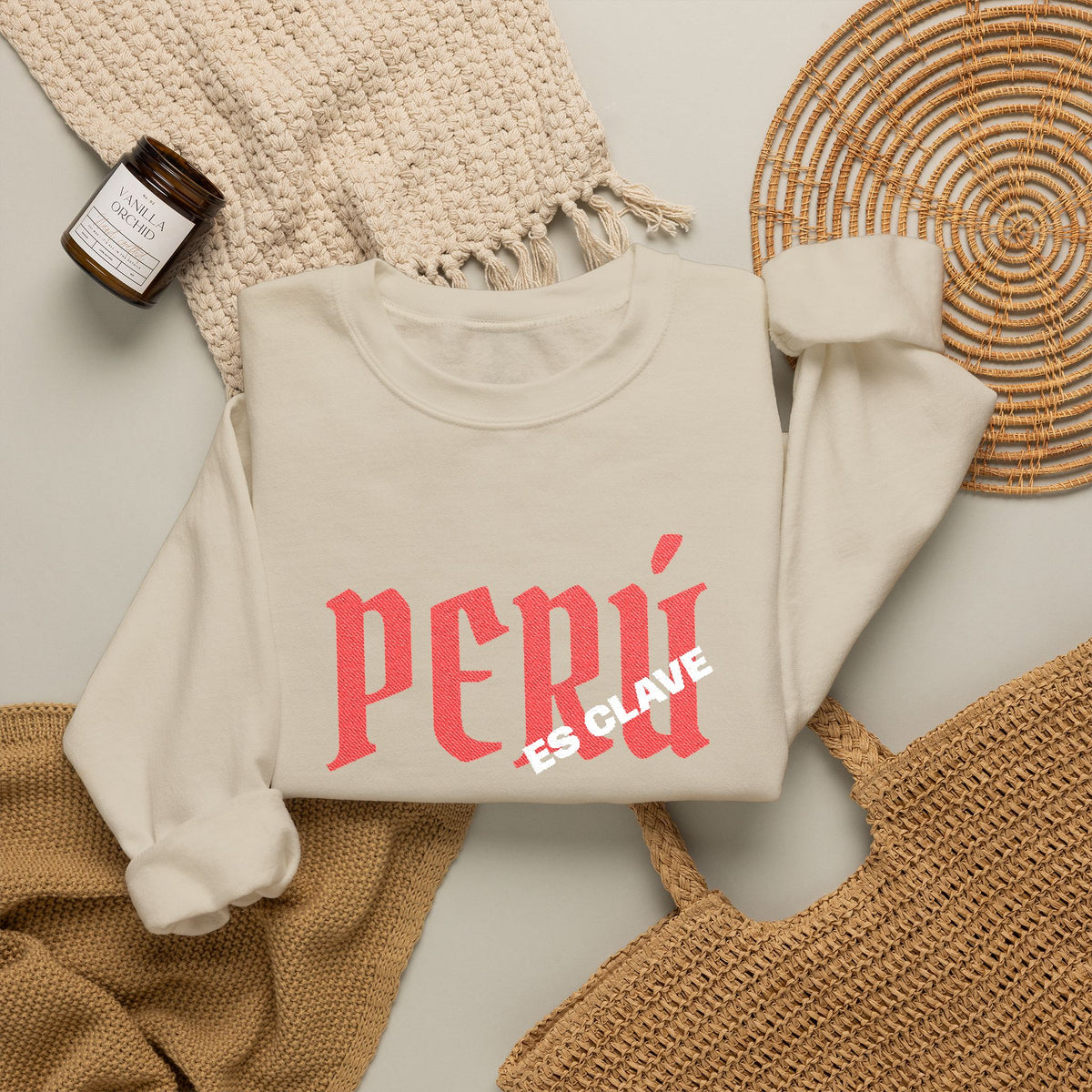 Best Peru Es Clave Embroidered Sweatshirt USA