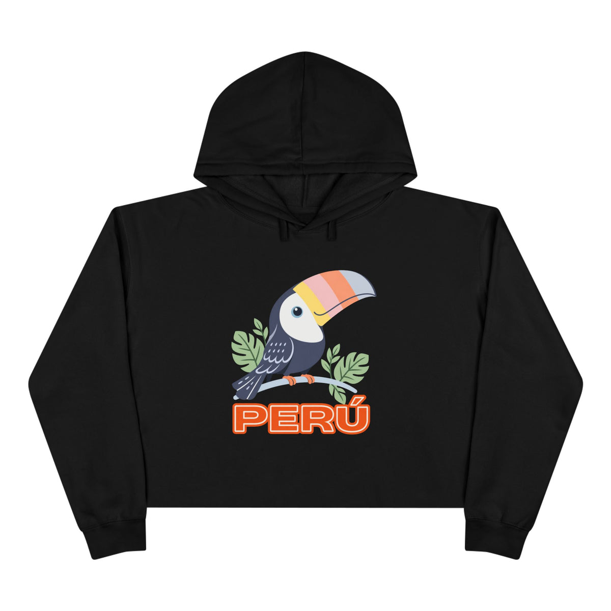 Best Pastel Toucan Peru Crop Hoodie - Cute Amazon Bird Gift