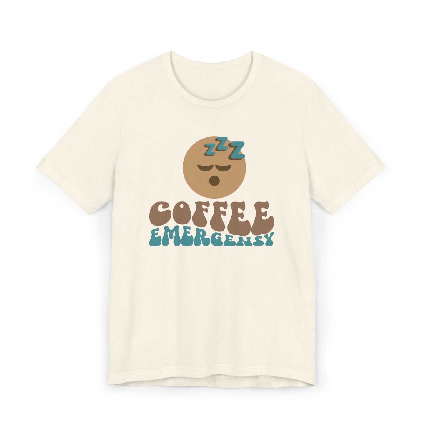 Coffee Emergency T-Shirt 😴☕ Funny Coffee Graphic Tee for Coffee Lovers (USA Shipping)