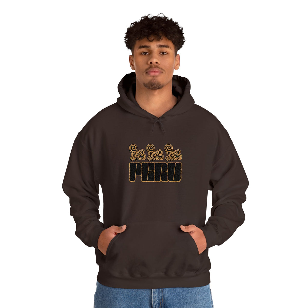 Best Nazca Lines Hoodie - Embroidered Monkey Peru Gift