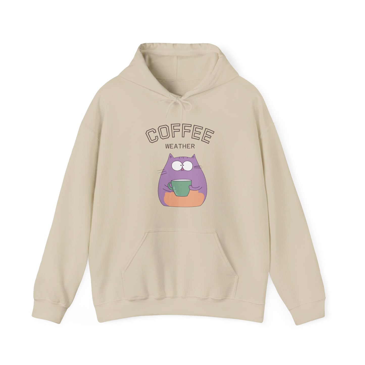 🐱☕ Coffee Weather Cat Hoodie USA | Cozy Coffee Lovers Hoodie