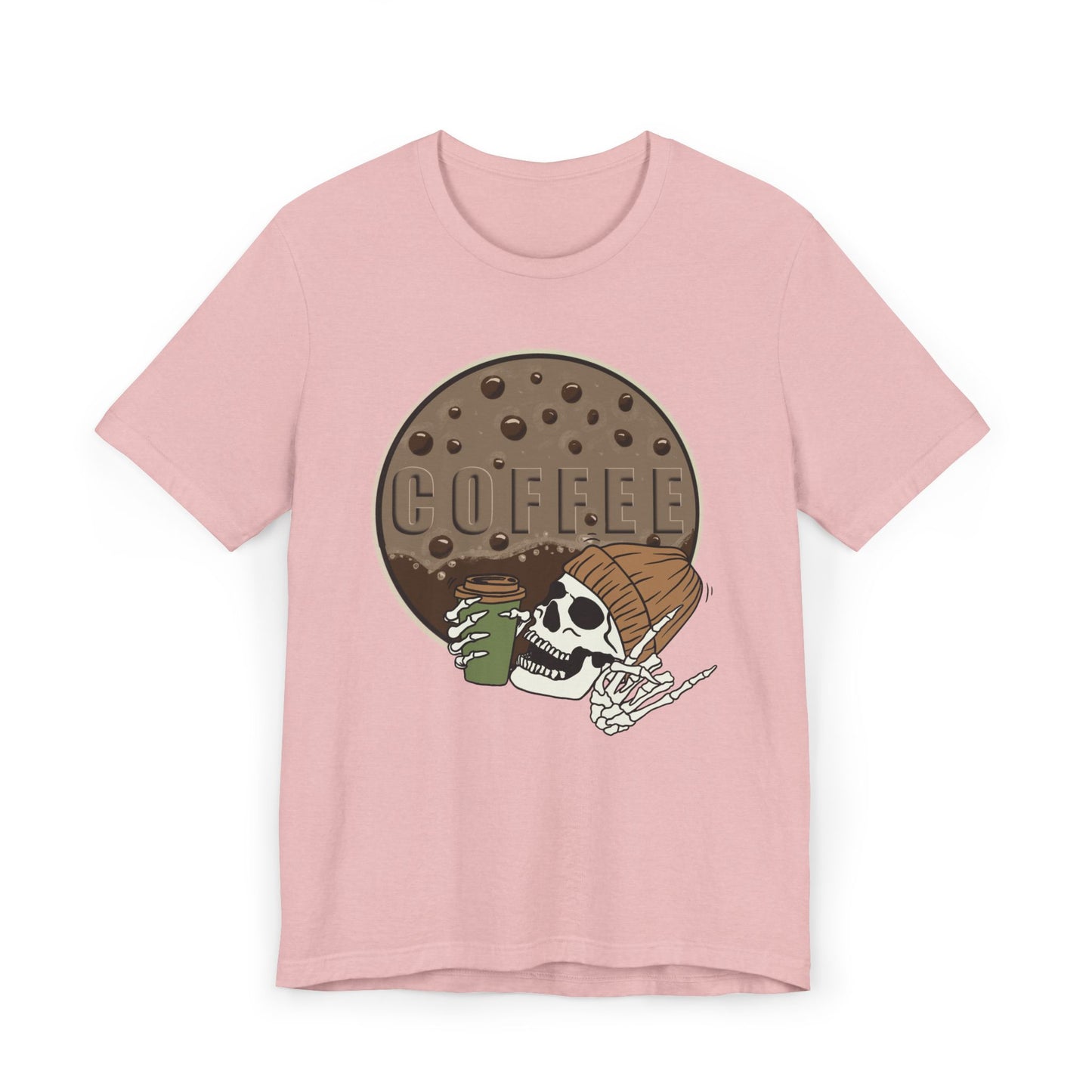 Coffee Skeleton T-Shirt – Cool Skull Graphic Tee for Coffee Lovers (USA Only)