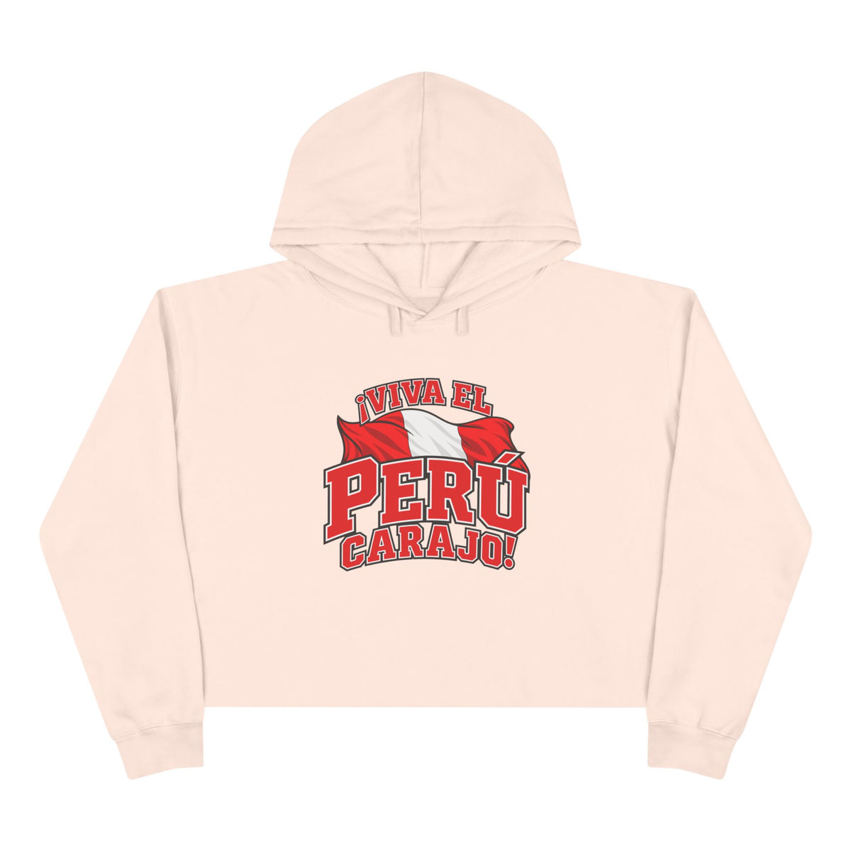 Best Viva el Perú Carajo Crop Hoodie - Peru Flag Gift