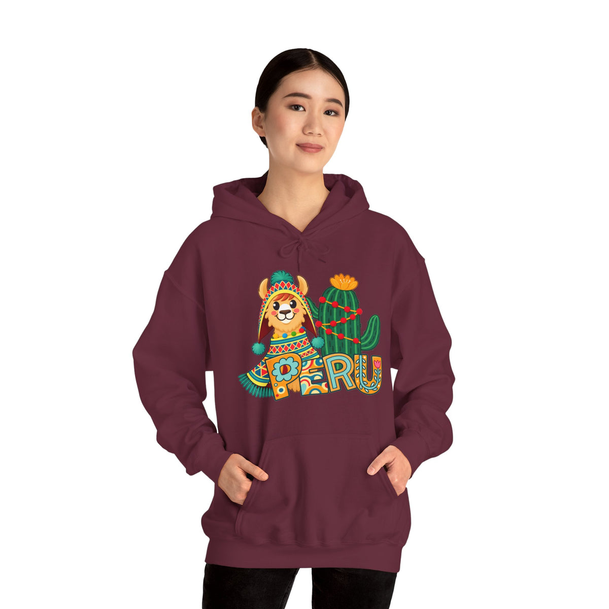 Best Chullo Llama Peru Hoodie - Cute Andean Poncho Gift