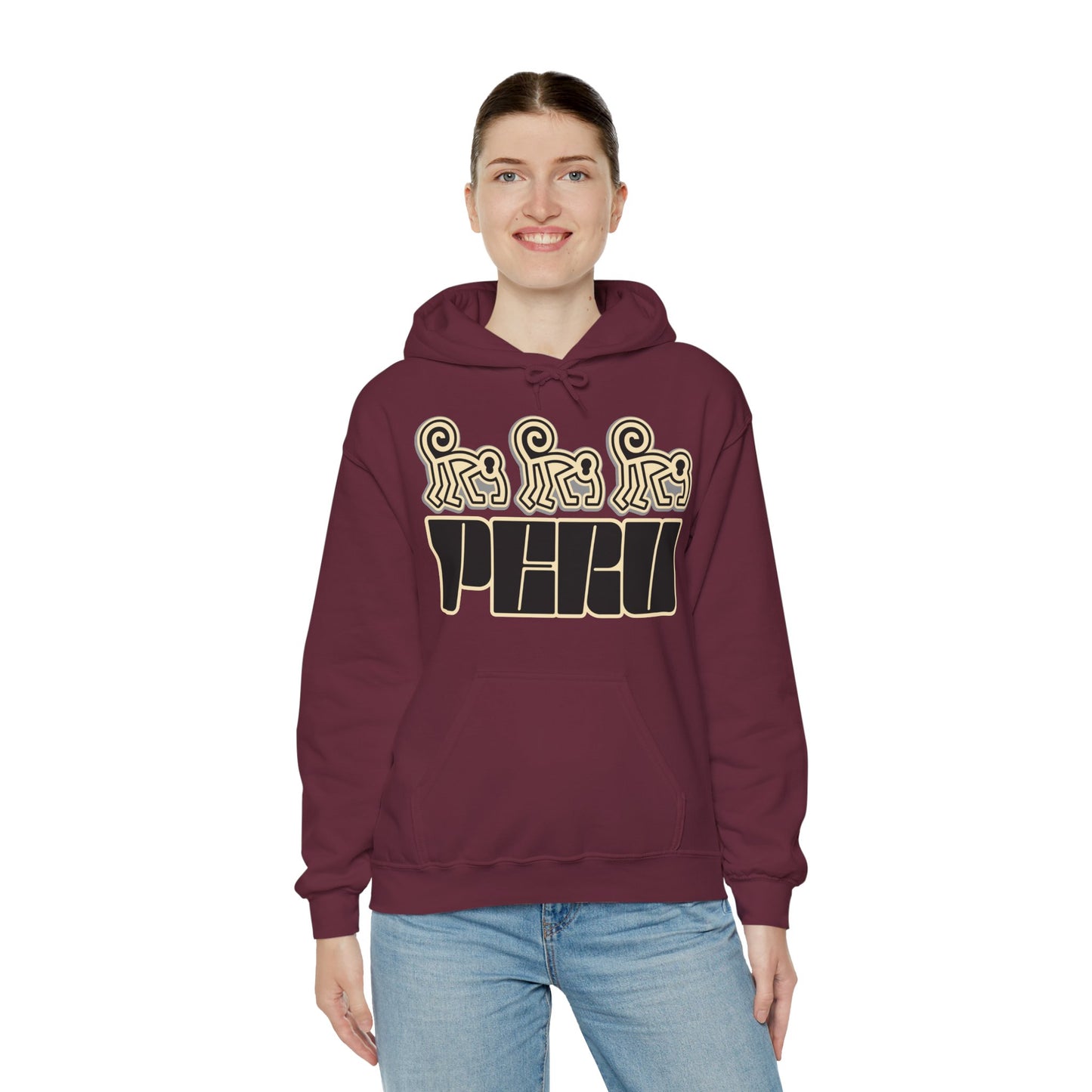 Best Peru Nazca Monkey Hoodie - Peruvian Pullover