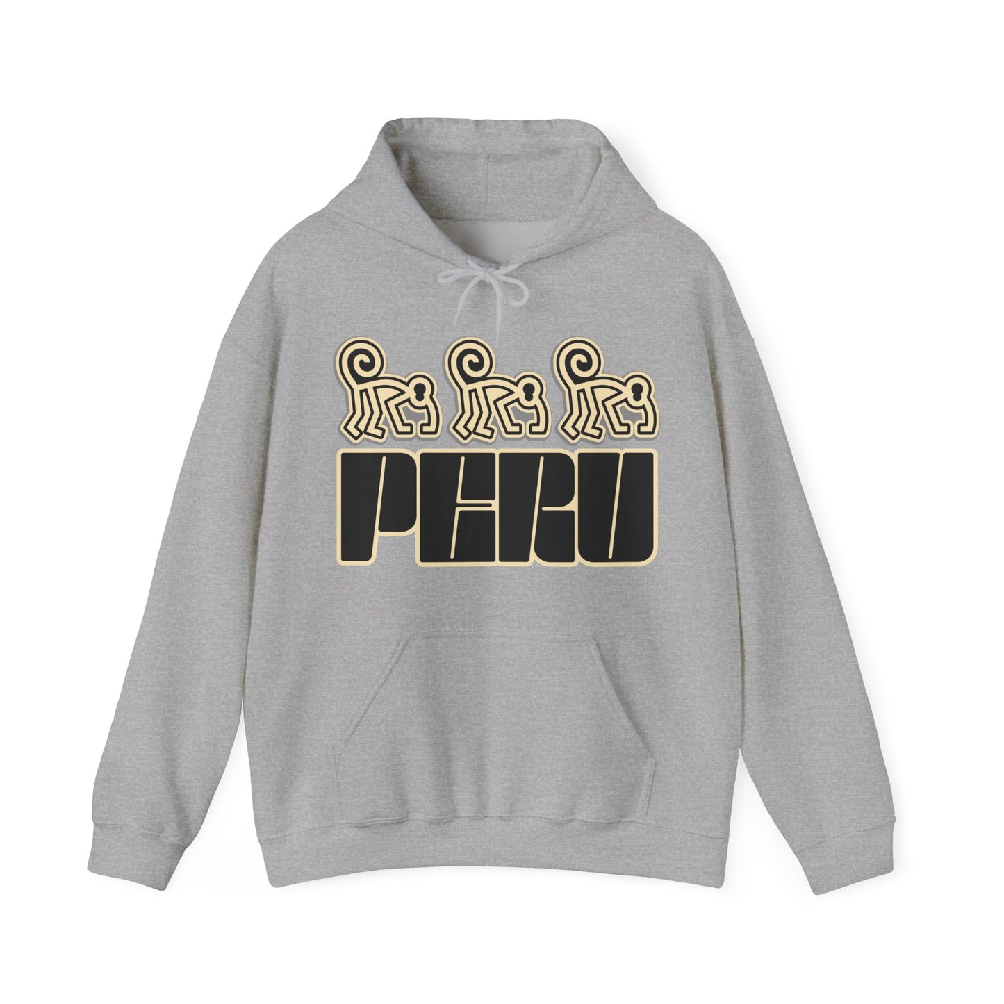 Best Peru Nazca Monkey Hoodie - Peruvian Pullover