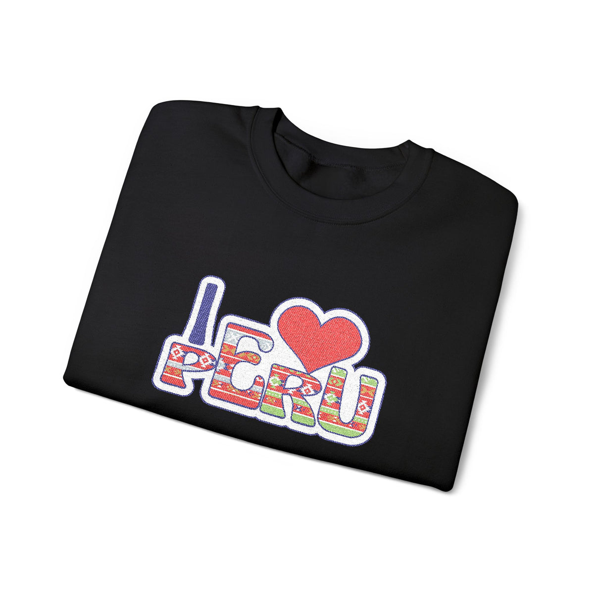 Best I Love Peru Embroidered Sweatshirt USA