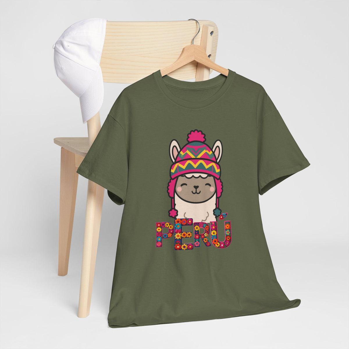 Best Peru Chullo Llama T-Shirt USA Unisex Andean Pride Tee
